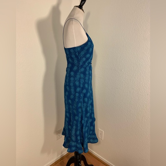 NWT Daisy Fuentes Blue Spaghetti Strap Dress - Size 16 - Picture 4 of 5